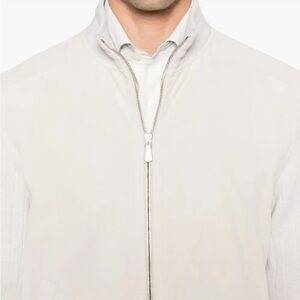 Vintage Calvin Klein Men's Light Cream Zip-Up Jacket Sz M- NEW